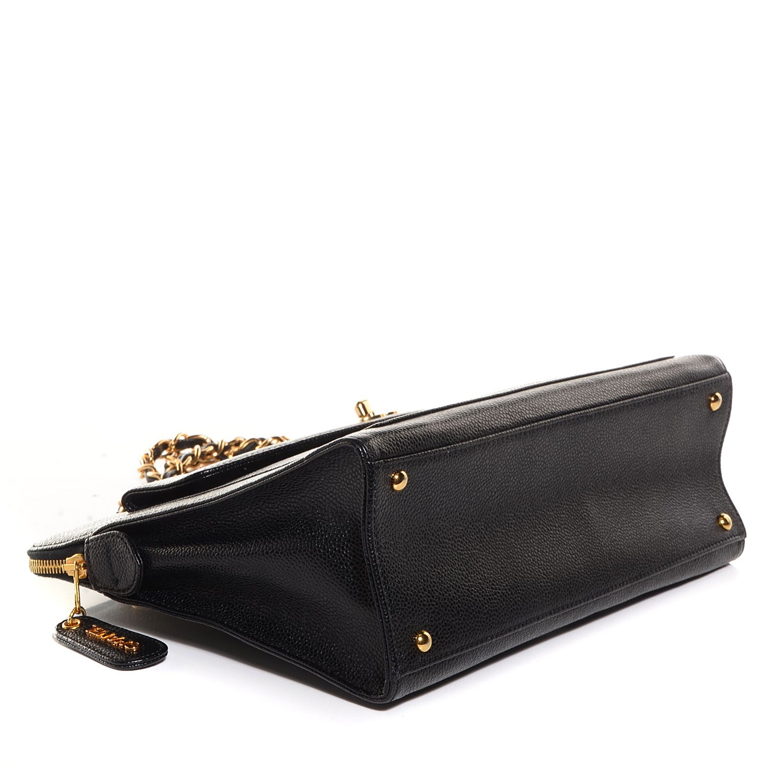 Chanel Caviar Flap Shoulder Bag Black 4 of 9