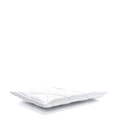 Chanel Metallic Lambskin Quilted Card Holder Silver 4 of 11