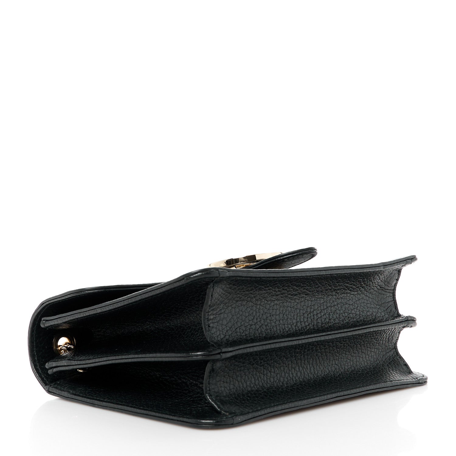 Gucci Dollar Calfskin Small Interlocking G Shoulder Bag Black 4 of 11
