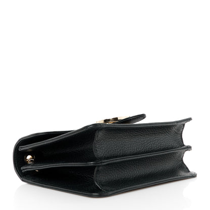 Gucci Dollar Calfskin Small Interlocking G Shoulder Bag Black 4 of 11