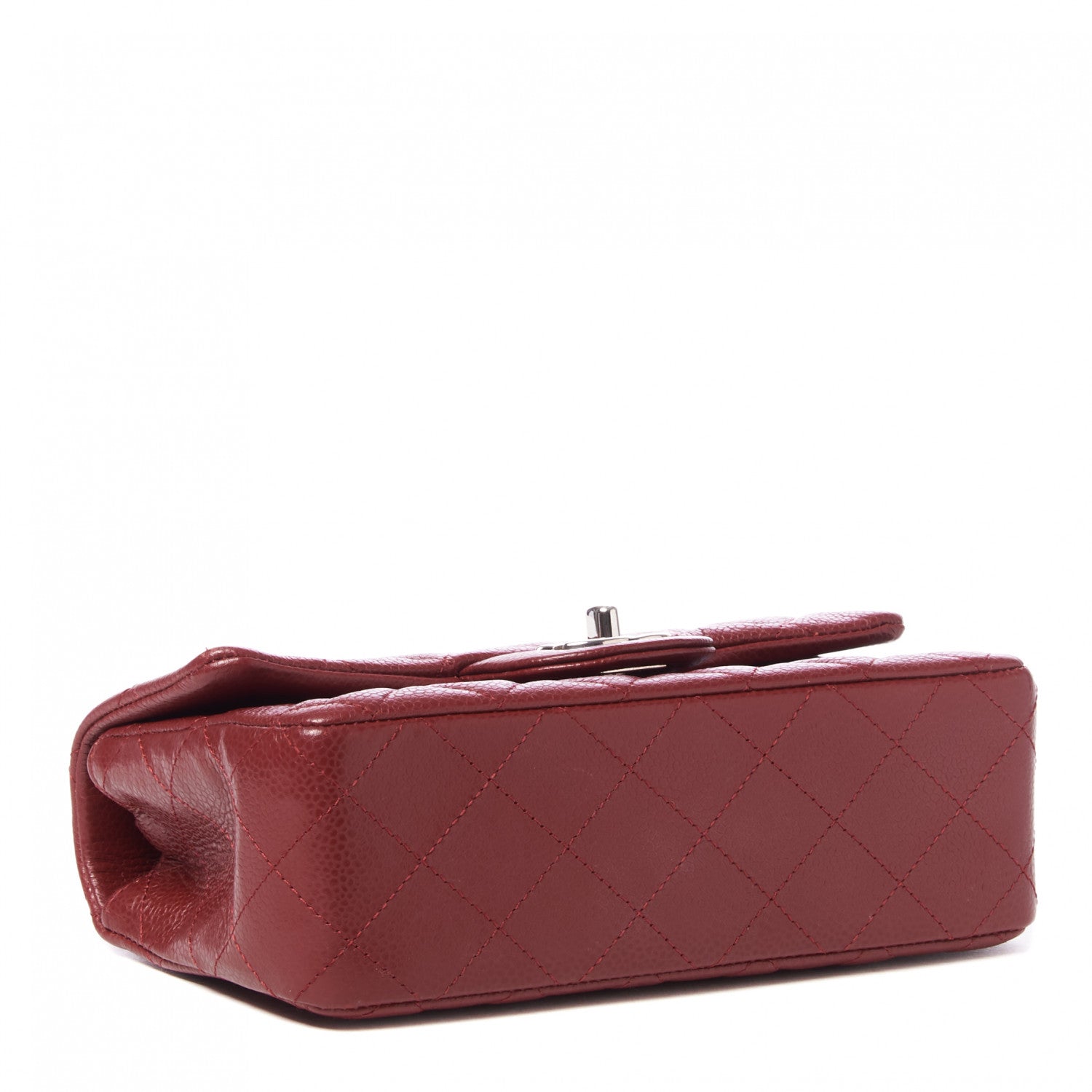 Chanel Caviar Quilted Mini Rectangular Flap Red 3 of 9