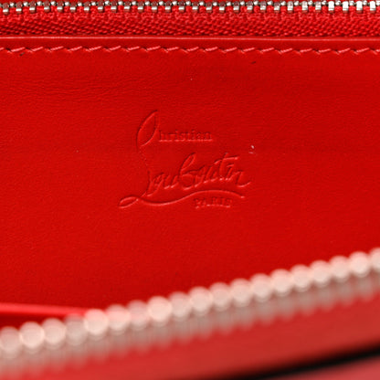 Christian Louboutin Calfskin Empire Panettone Spiked Zip Around Wallet Begonia 6 of 10
