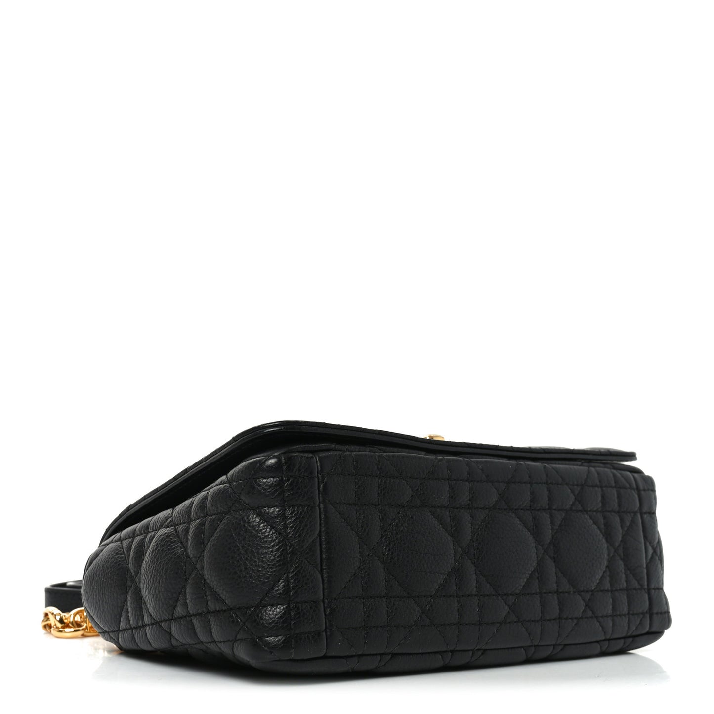 Calfskin Cannage Small Caro Bag Black