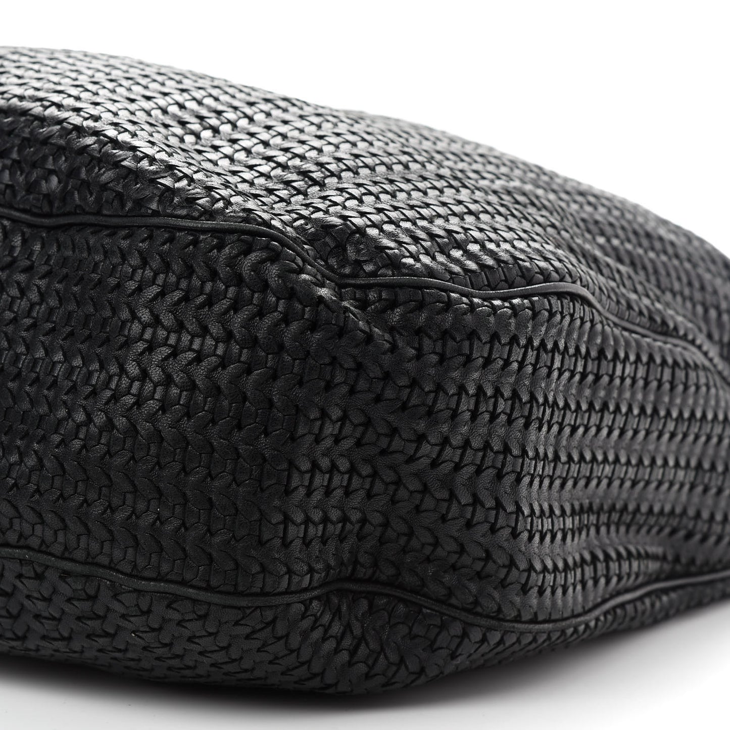 Lambskin Woven Dior Soft Hobo Black