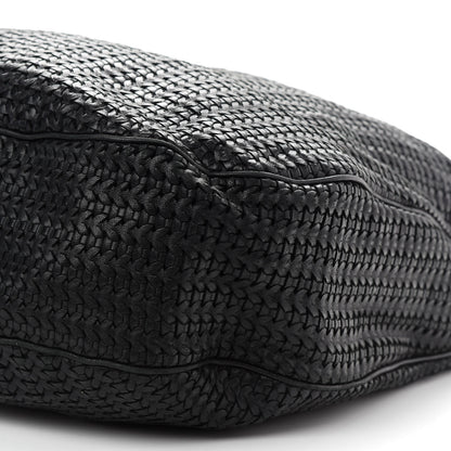 Christian Dior Lambskin Woven Dior Soft Hobo Black 13 of 13