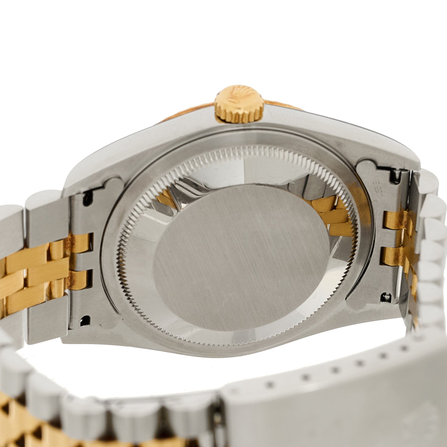 Rolex Stainless Steel 18K Yellow Gold Diamond 36mm Oyster Perpetual Datejust Watch Champagne 16233 4 of 4