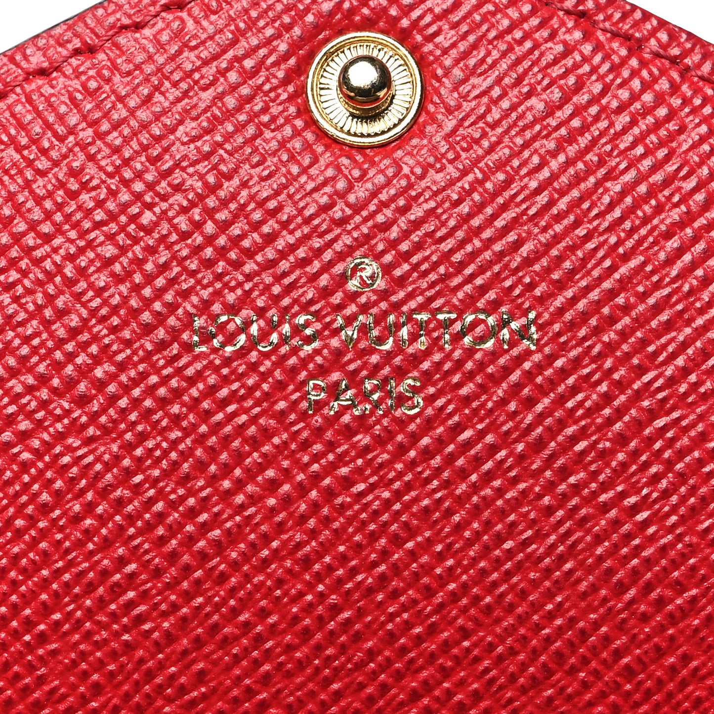 Damier Ebene Josephine Wallet Red