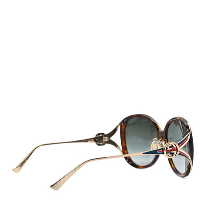 Gucci Acetate Round Frame Injected GG0226SK Sunglasses Tortoise 4 of 8