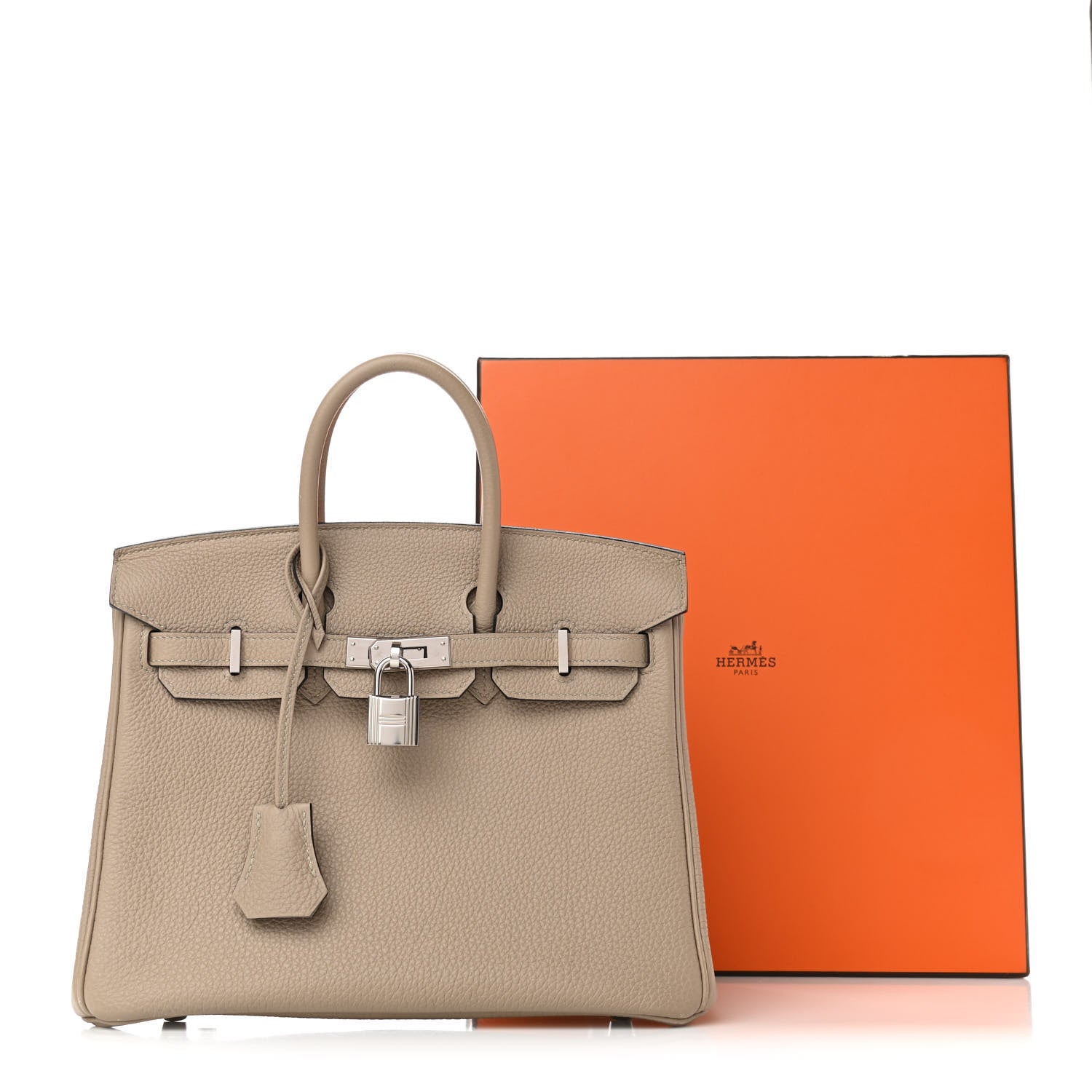 Hermes Togo Birkin 25 Gris Tourterelle 14 of 14