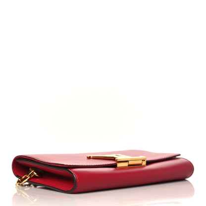 Louis Vuitton Calfskin Chain Louise MM Red 4 of 9