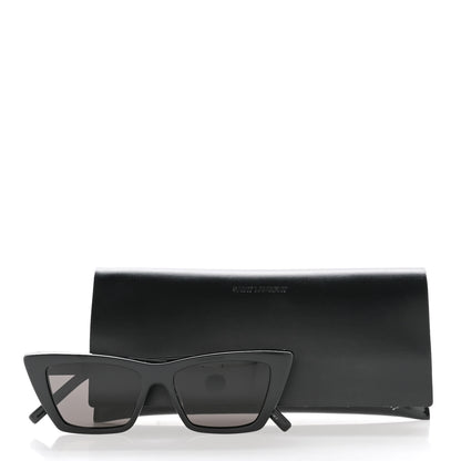 Saint Laurent Acetate Mica Cat Eye Sunglasses SL 276 Black 8 of 8