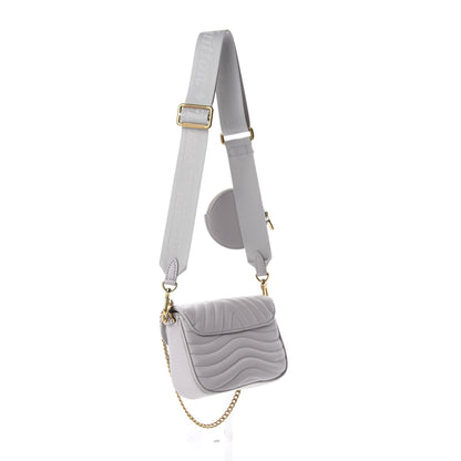 Louis Vuitton Calfskin New Wave Multi Pochette Brume 3 of 9