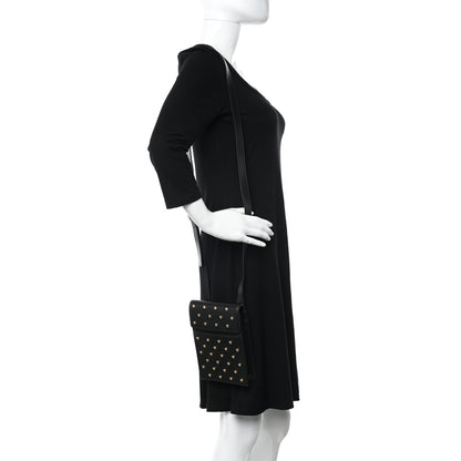 Versace Calfskin Studded Medusa Crossbody Black 2 of 9