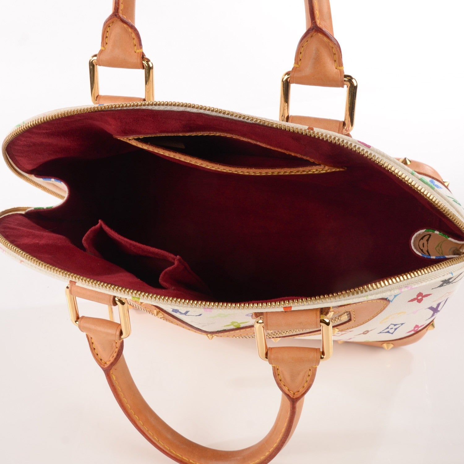 Louis Vuitton Monogram Multicolor Alma White 4 of 6