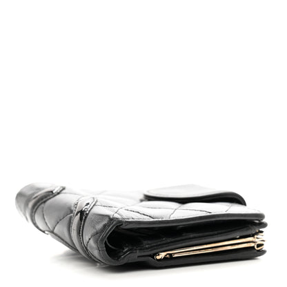 Chanel Calfskin Quilted Cambon Bi-Fold Wallet Black 4 of 12