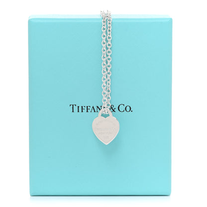 Tiffany Sterling Silver Small Return to Tiffany Heart Pendant Necklace 7 of 7