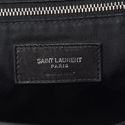 Saint Laurent Calfskin Y Quilted Monogram Small Loulou Backpack Black 6 of 12