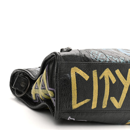 Balenciaga Agneau Graffiti All Over Classic Hardware S City Black Multicolor 9 of 10