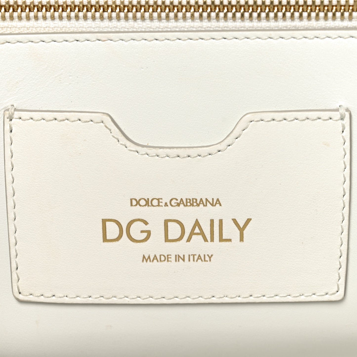 Calfskin XL DG Daily Shopper Tote Black White