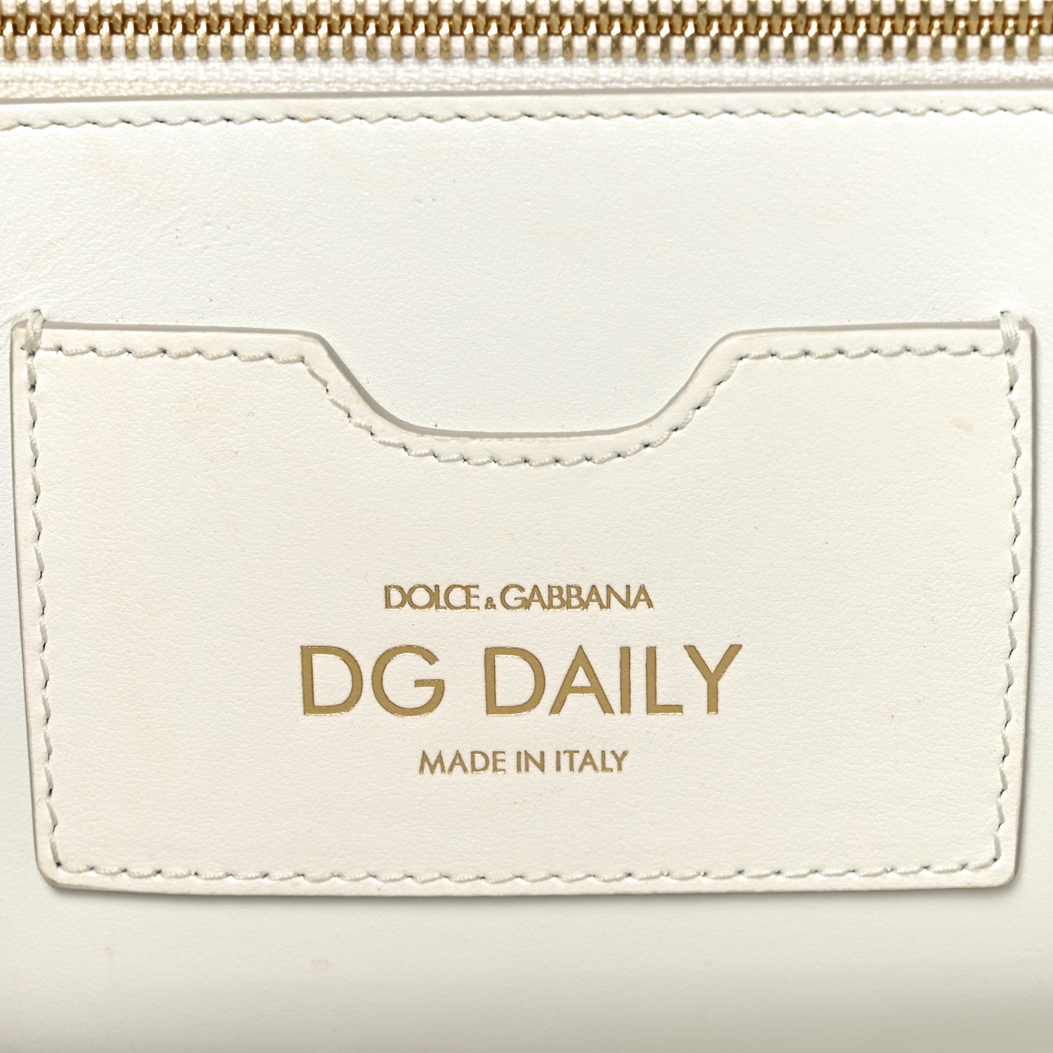 Dolce & Gabbana Calfskin XL DG Daily Shopper Tote Black White 6 of 10