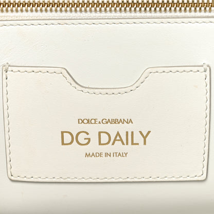 Dolce & Gabbana Calfskin XL DG Daily Shopper Tote Black White 6 of 10