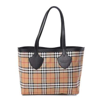 Burberry Vintage Check Medium The Giant Reversible Tote Antique Yellow Bright Red 4 of 17