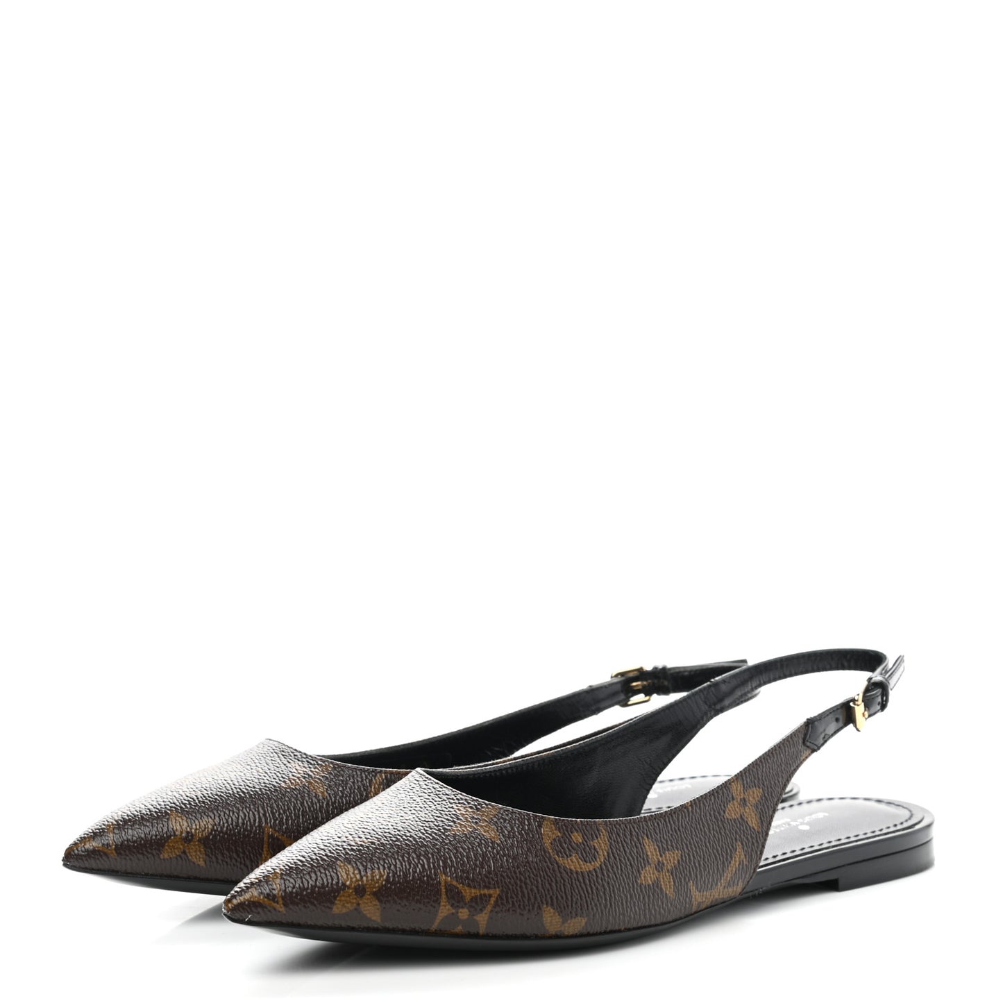 Patent Monogram Cherie Slingback Ballerina Flats 36.5