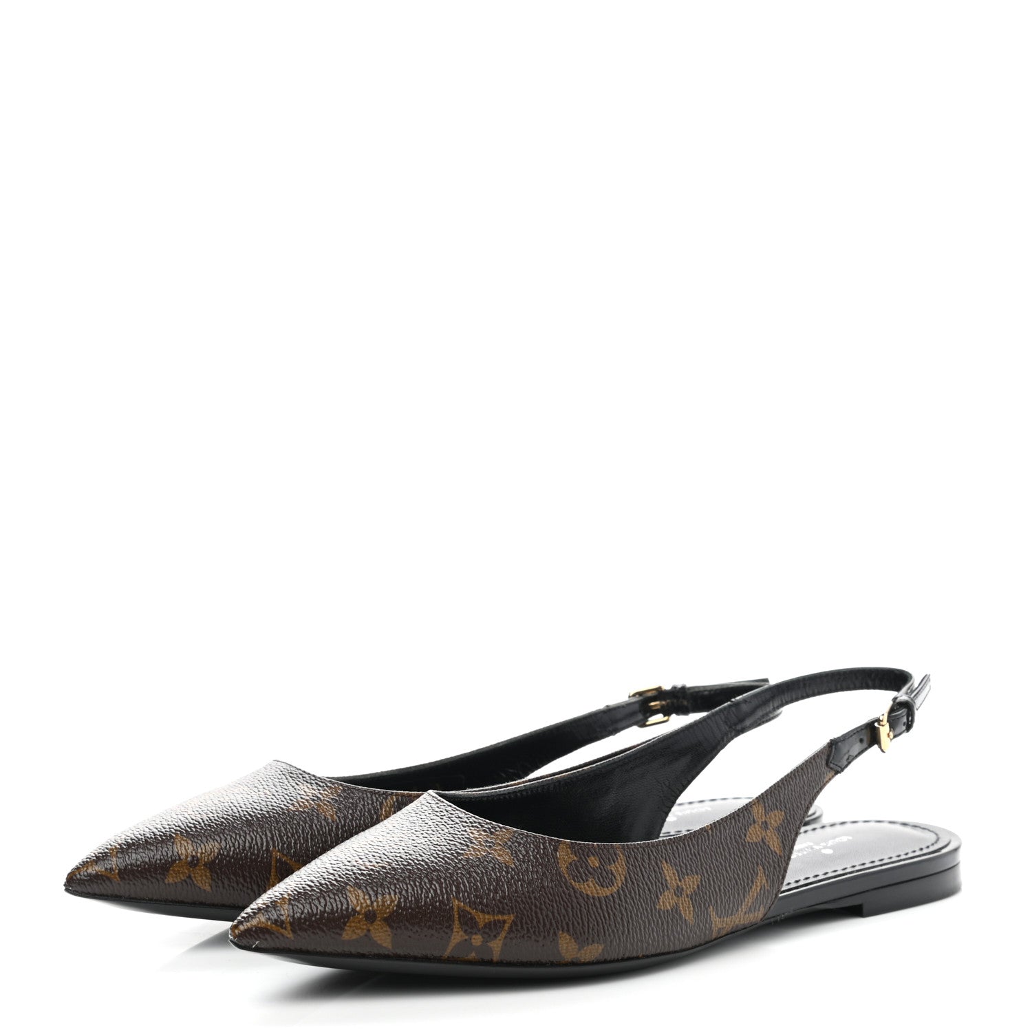 Louis Vuitton Patent Monogram Cherie Slingback Ballerina Flats 36.5 3 of 9
