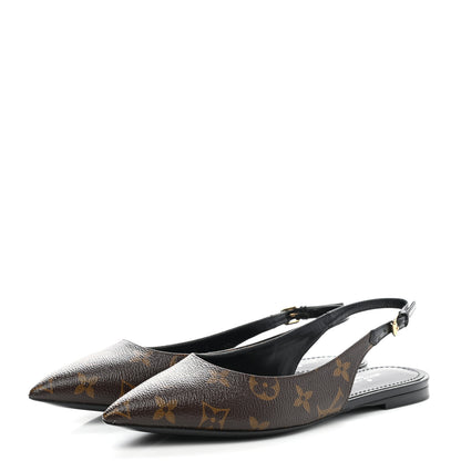 Louis Vuitton Patent Monogram Cherie Slingback Ballerina Flats 36.5 3 of 9
