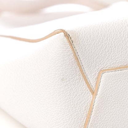 Celine Soft Grained Calfskin Small Sangle Bucket Bag White 9 of 11