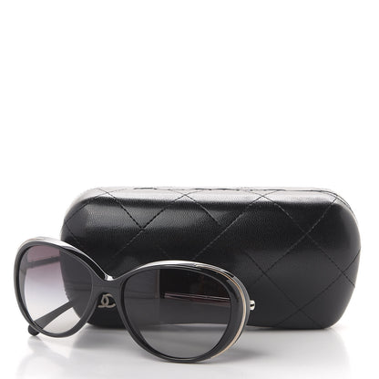 Chanel Acetate Butterfly CC Sunglasses 6037 Black 7 of 7