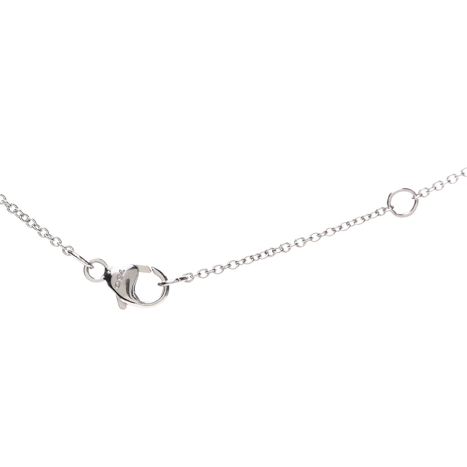 David Yurman 18K White Gold Blue Sapphire Diamond Evil Eye Necklace 5 of 5