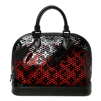 Louis Vuitton Patent Calfskin Laced Monogram Alma PM Black 1 of 15