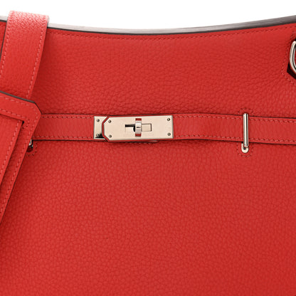 Hermes Taurillon Clemence Jypsiere 28 Rouge Pivoine 8 of 14