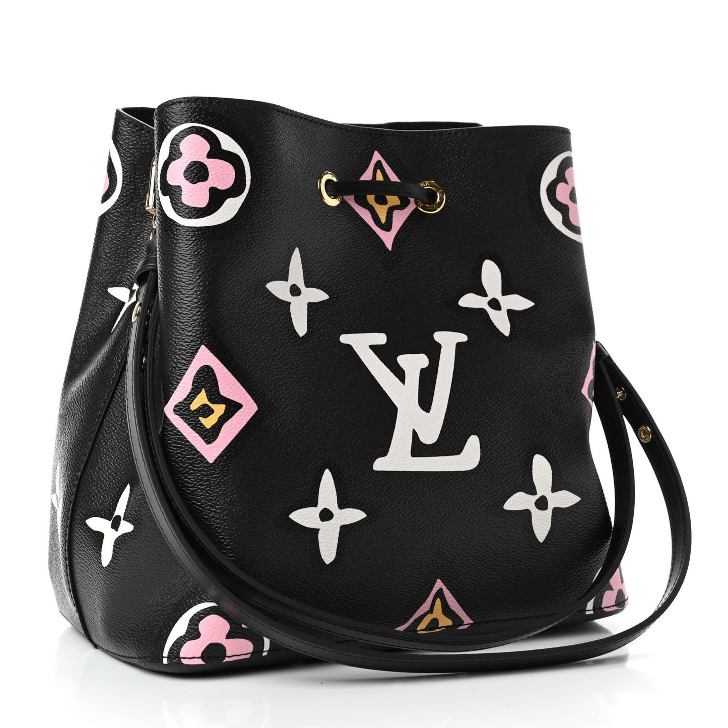 Monogram Giant Wild At Heart Neonoe MM Black