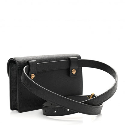 Christian Dior Grained Calfskin Saddle Belt Bag Black 3 of 10