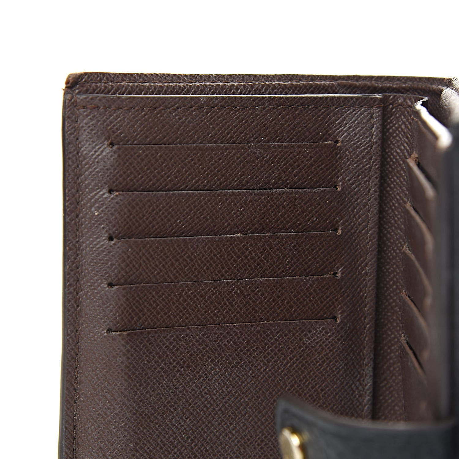 Louis Vuitton Damier Ebene Normandy Compact Wallet Black 11 of 13