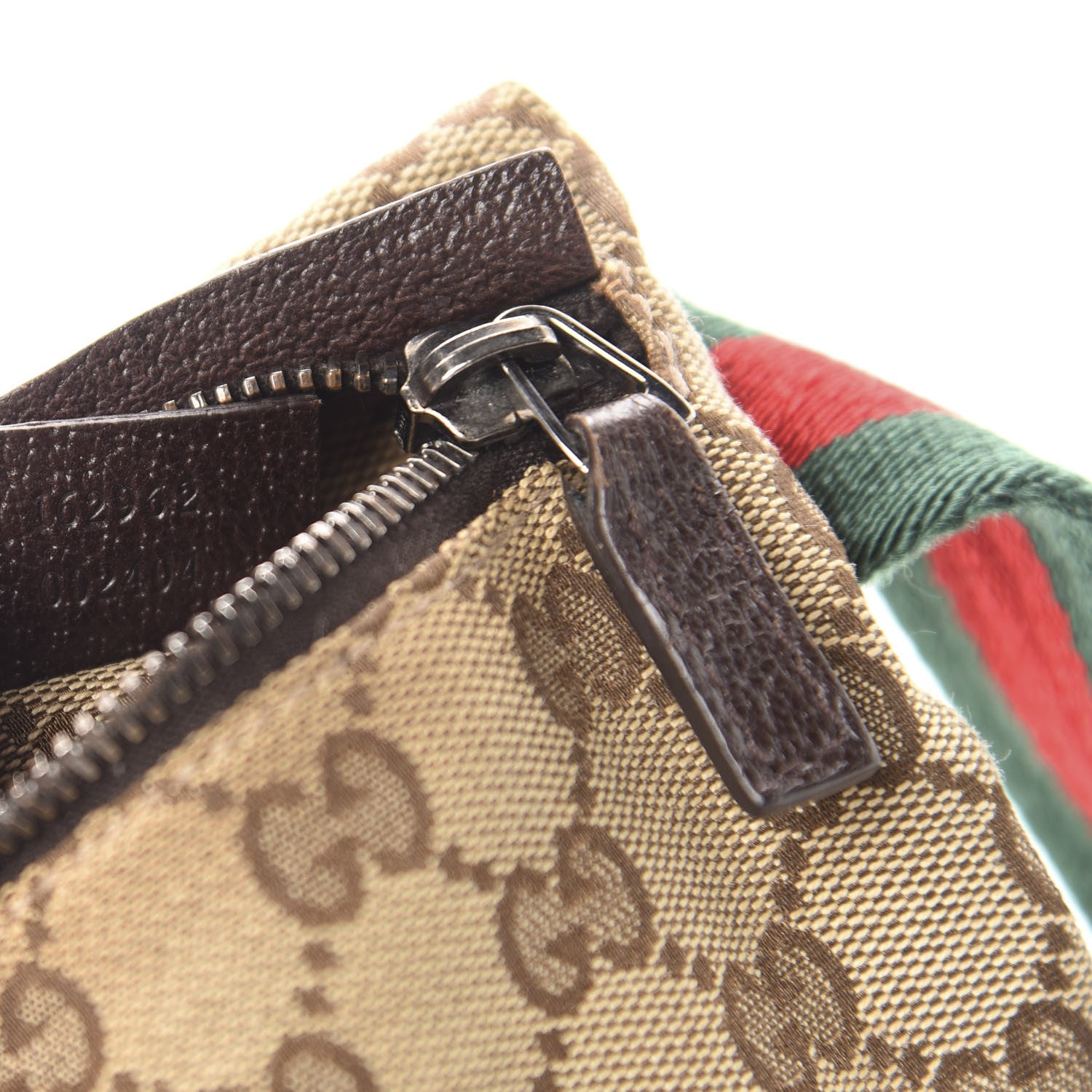 Gucci GG Monogram Web Double Pocket Belt Bag Dark Brown 10 of 13