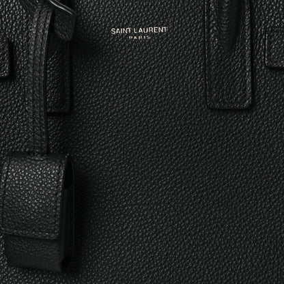 Saint Laurent Grained Calfskin Nano Sac De Jour Black 6 of 11