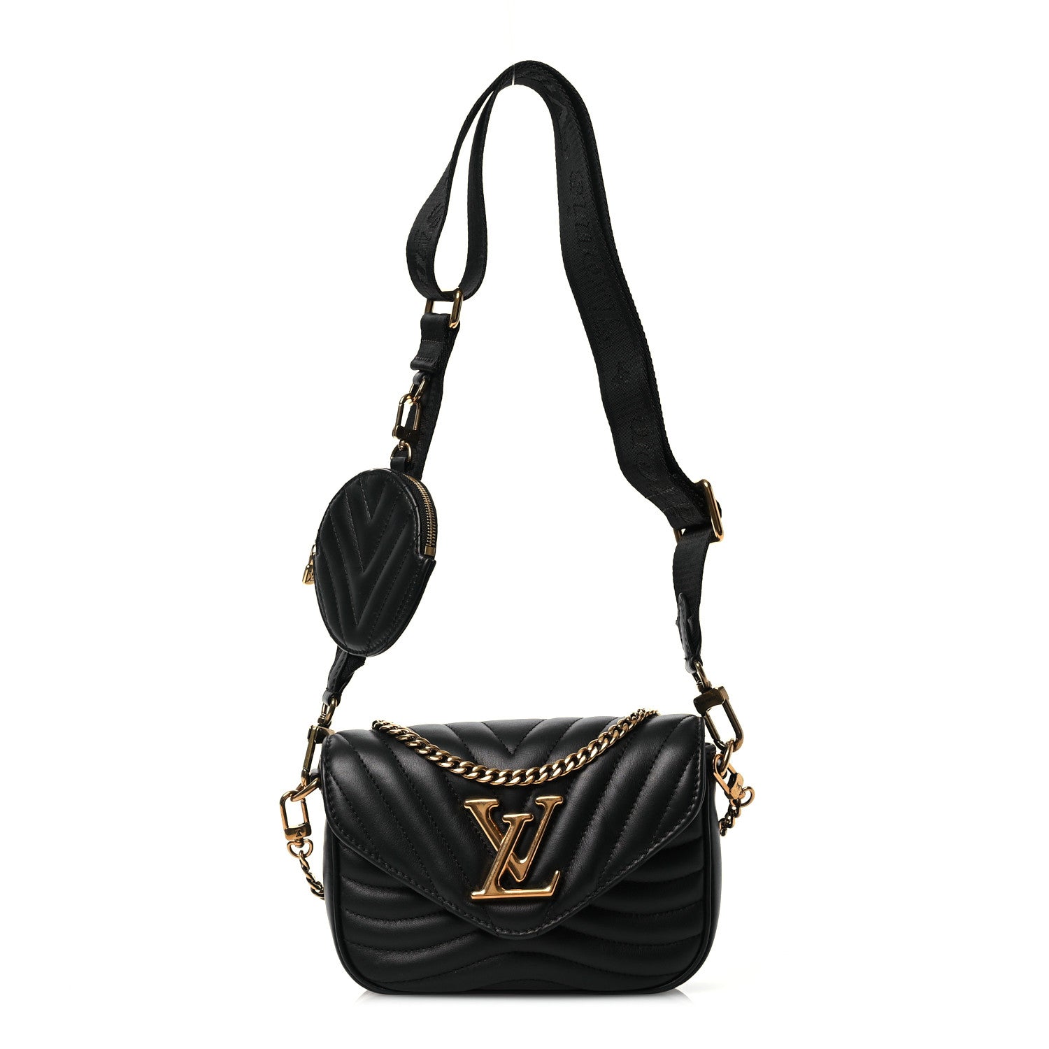 Louis Vuitton Calfskin New Wave Multi Pochette Black 1 of 10
