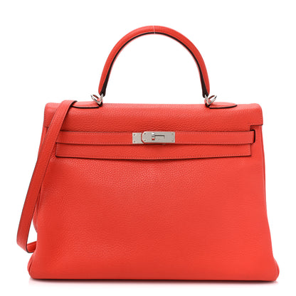 Hermes Taurillon Clemence Kelly Retourne 35 Capucine 1 of 15