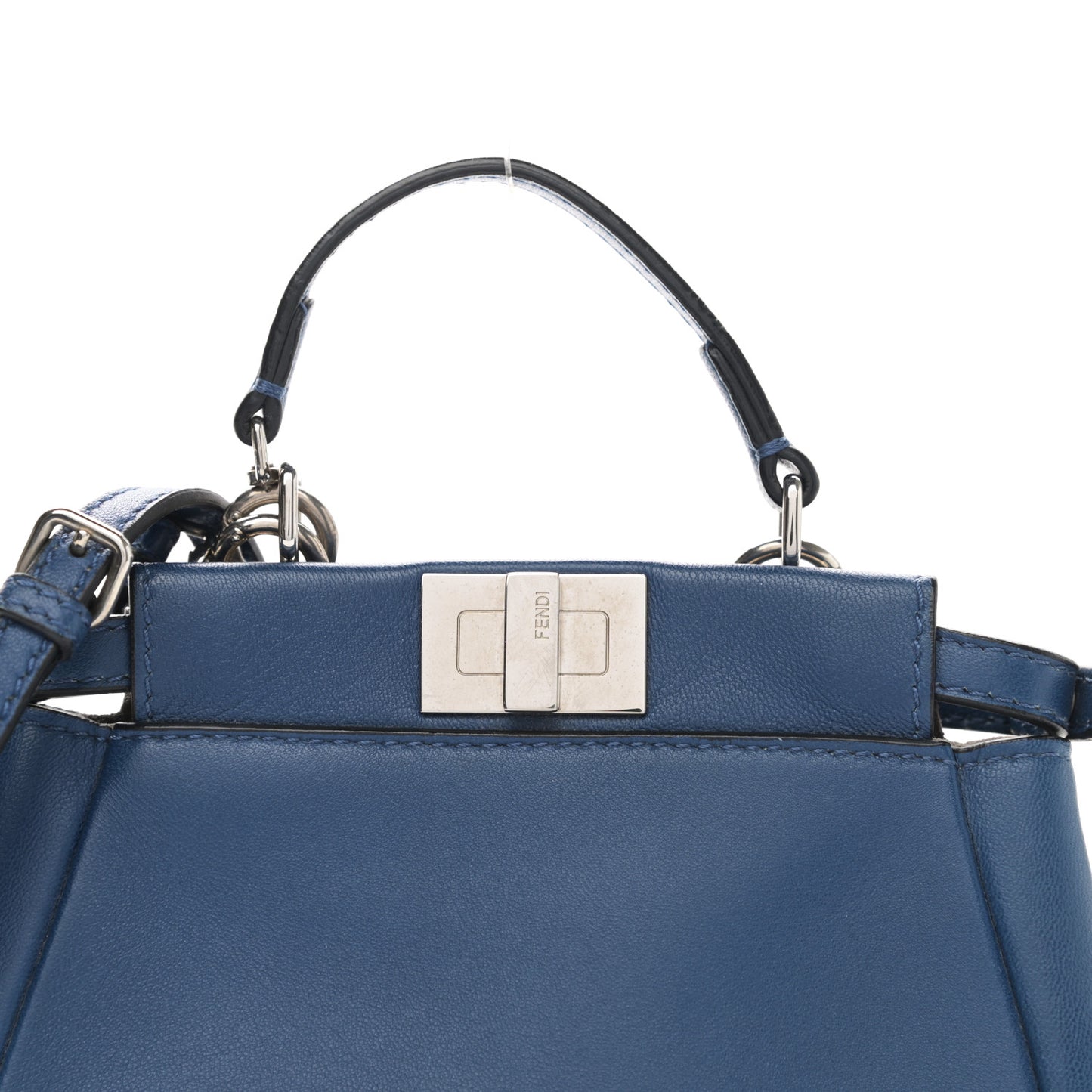 Shiny Nappa Micro Peekaboo Iconic Satchel Iris