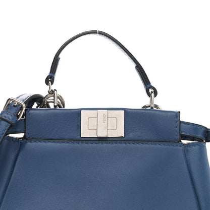 Fendi Shiny Nappa Micro Peekaboo Iconic Satchel Iris 7 of 11