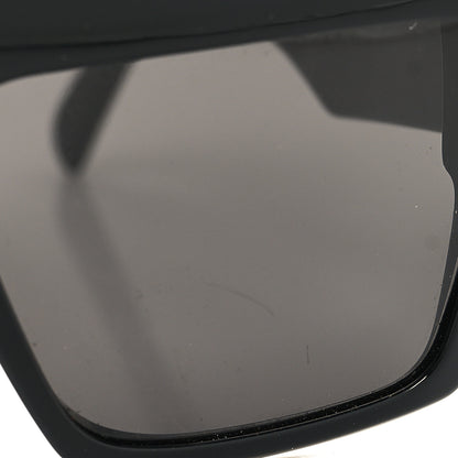 Celine Acetate Flat Top Rectangular Sunglasses CL400921 Black 9 of 10
