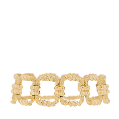 Tiffany 18K Yellow Gold Schlumberger Square Link Bracelet 1 of 5