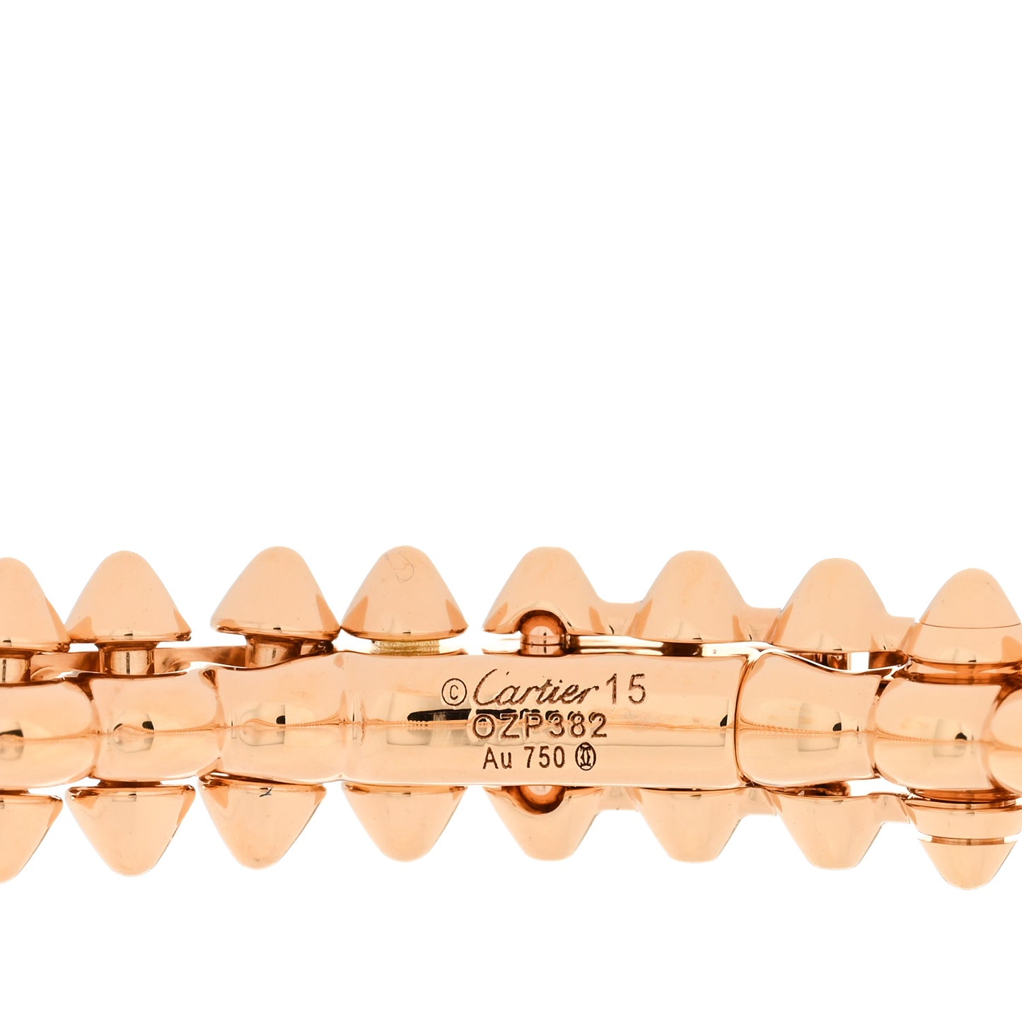 18K Pink Gold Small Clash De Cartier Bracelet 15