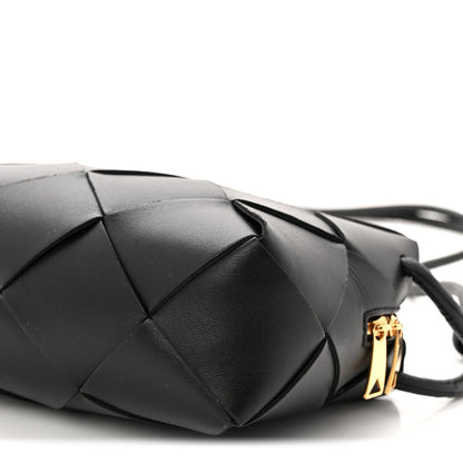 Bottega Veneta Lambskin Maxi Intrecciato Small Cassette Camera Bag Black 8 of 8