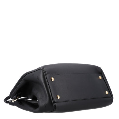 Louis Vuitton Calfskin Vendome MM Black 4 of 9