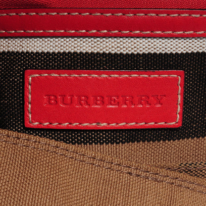 Burberry Canvas Mega Check Medium Ashby Hobo Cadmium Red 6 of 8