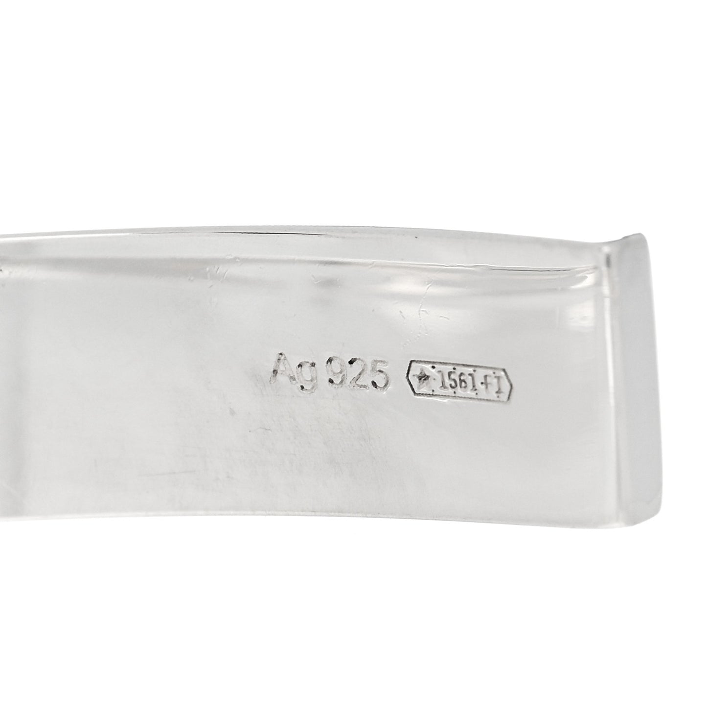 Sterling Silver G Cut Out Hoop Earrings